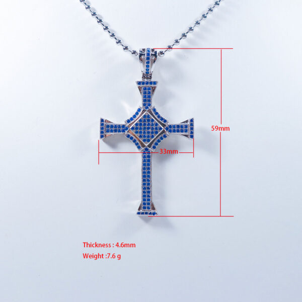 Fashion Jewelry Cross Pendant Unisex Necklace