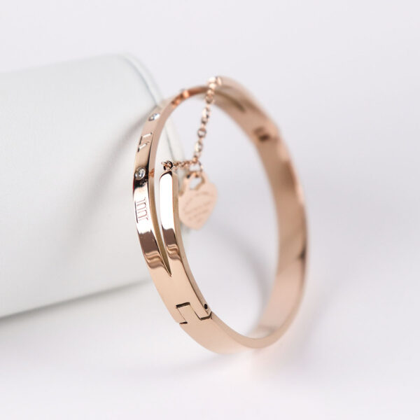 Fashion Stainless steel Jewelry Rose-gold plated Bangles