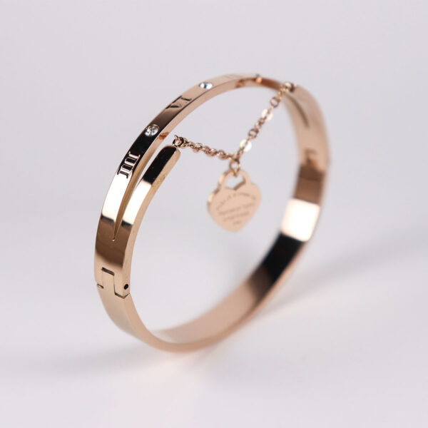 Fashion Stainless steel Jewelry Rose-gold plated Bangles